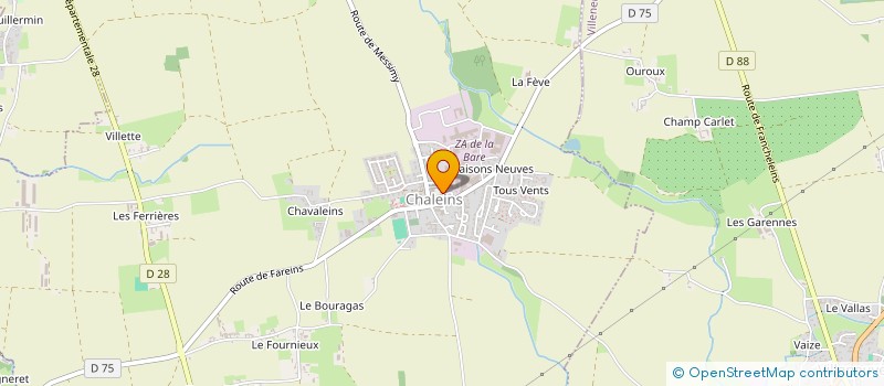 localisation de l'entreprise GARODCAMP  CHALEINS