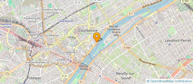 localisation de l'entreprise GARODIS à COURBEVOIE
