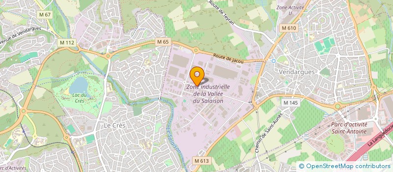 localisation de l'entreprise GAROLOU SARL à VENDARGUES