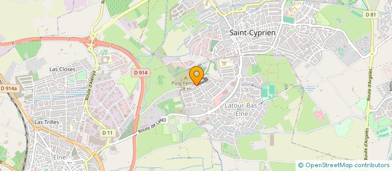 localisation de l'entreprise GAROM  LATOUR-BAS-ELNE