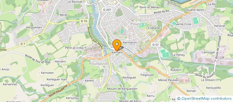 localisation de l'entreprise GAROM DOUARNENEZ  DOUARNENEZ