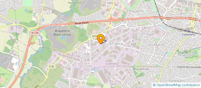 localisation de l'entreprise GARONA à COLOMIERS