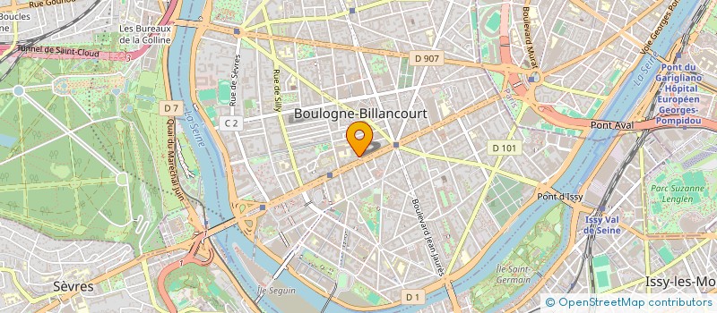 localisation de l'entreprise GARONA FRANCE à BOULOGNE-BILLANCOURT
