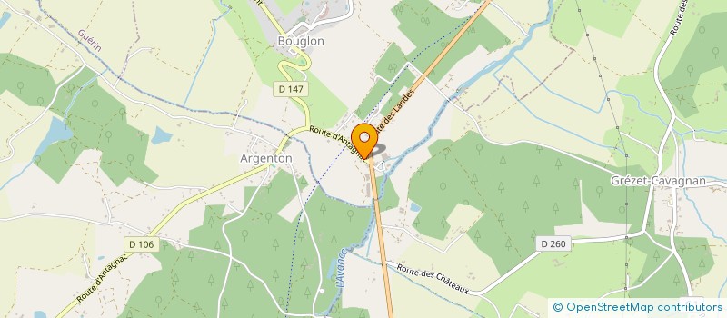 localisation de l'entreprise GARONNAISE ET GIRONDINE DES FLUIDES  BOUGLON