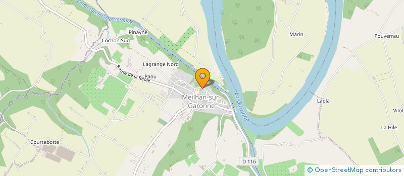 localisation de l'entreprise GARONNE BASKET CLUB à MEILHAN-SUR-GARONNE