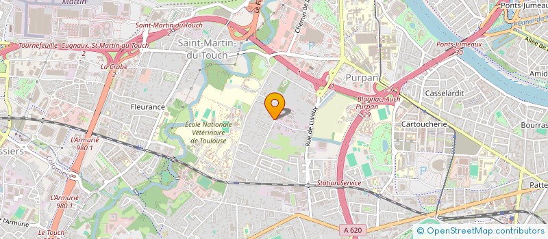 localisation de l'entreprise GARONNE BOISSONS SERVICES à TOULOUSE
