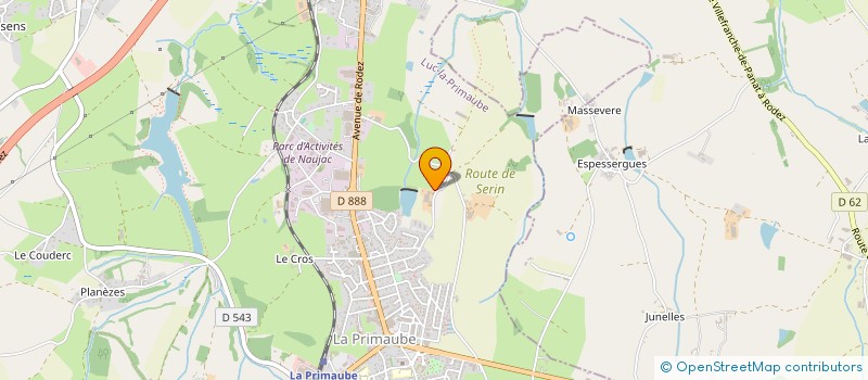 localisation de l'entreprise GARONNE-BONNEVIALE  LUC-LA-PRIMAUBE