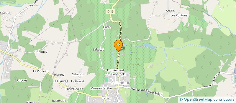 localisation de l'entreprise GARONNE EVENT  SALLEBUF