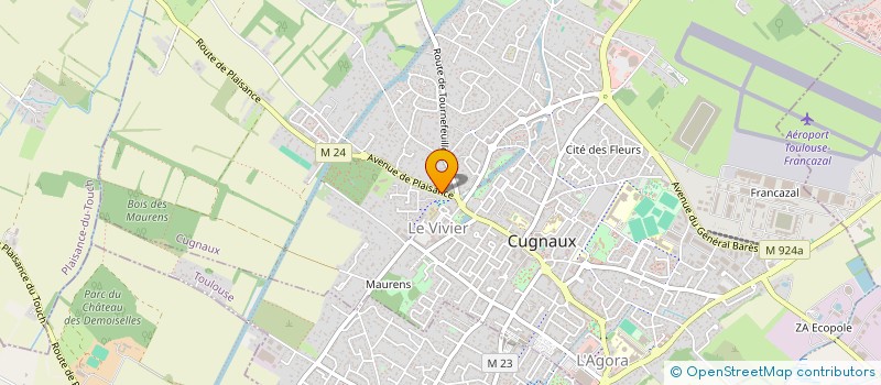 localisation de l'entreprise GARONNE PEINTURES  CUGNAUX