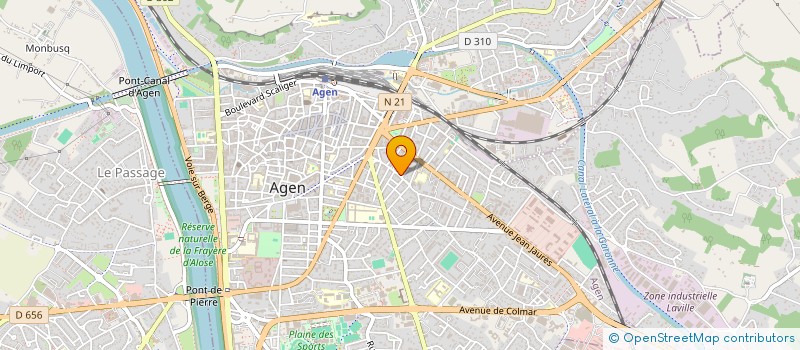 localisation de l'entreprise GARONNE PLOMBERIE à AGEN