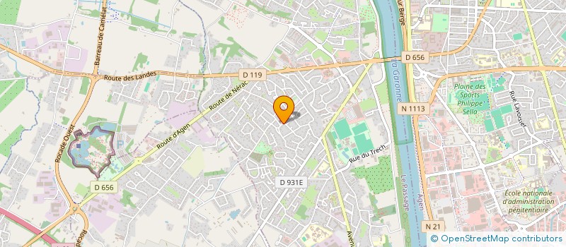 localisation de l'entreprise GARONNE TP  LE PASSAGE