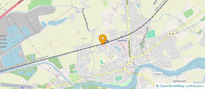 localisation de l'entreprise GARONNE TP  CAZERES