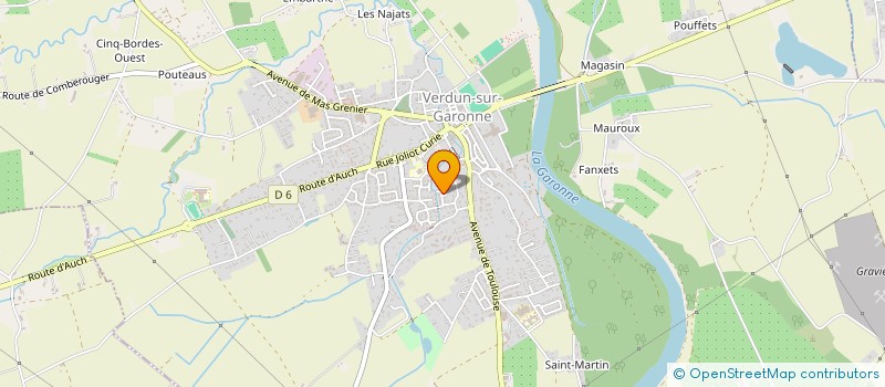 localisation de l'entreprise GARONNE VOYAGES  CASTELNAU-D'ESTRETEFONDS