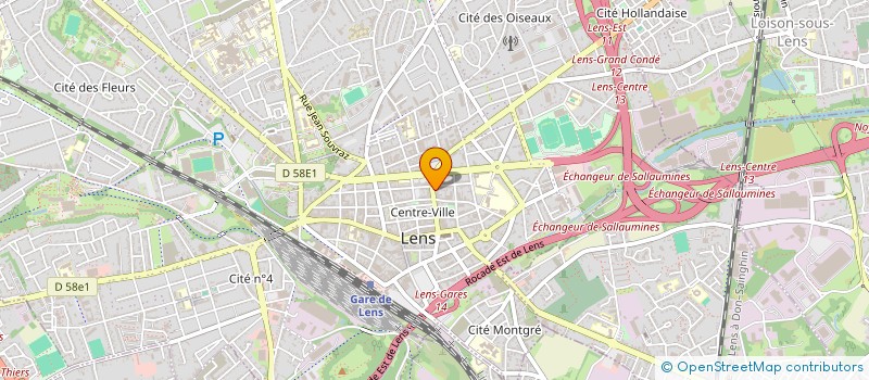 localisation de l'entreprise GAROPTIC  LENS