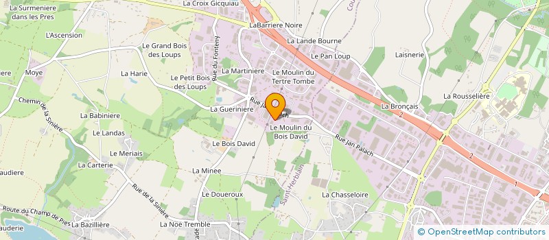 localisation de l'entreprise GAROS CROUZET SAS à COUERON