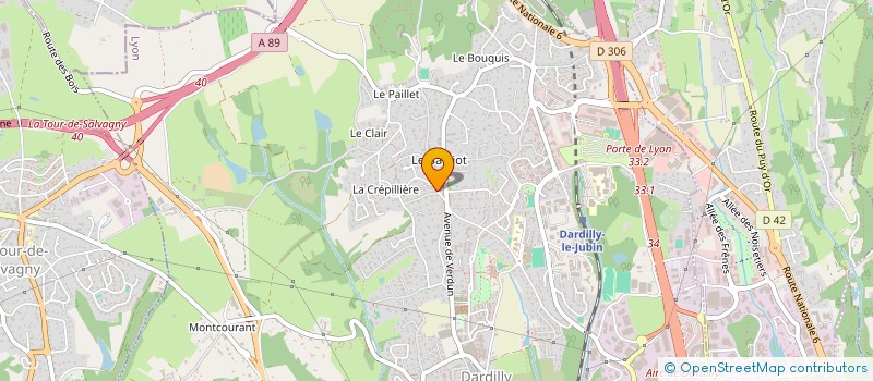 localisation de l'entreprise GAROSE INVESTISSEMENT  DARDILLY