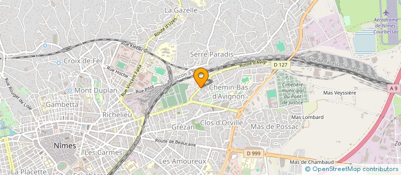 localisation de l'entreprise GAROT BAT  NIMES