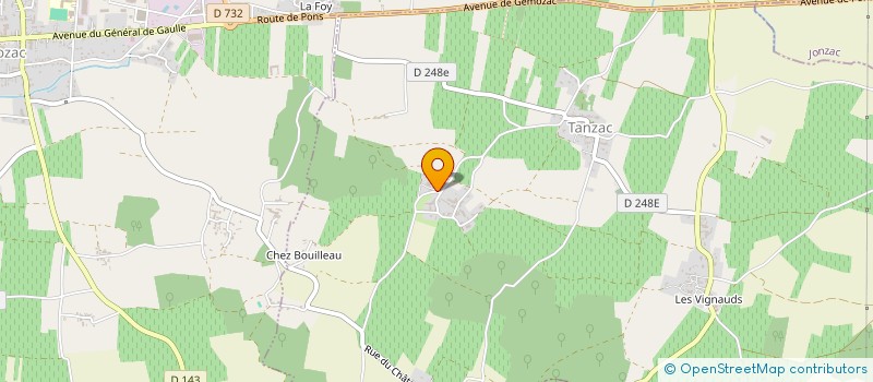 localisation de l'entreprise GAROULL  TANZAC