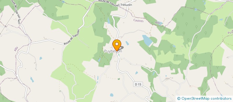 localisation de l'entreprise GARRABOT  PUYBEGON