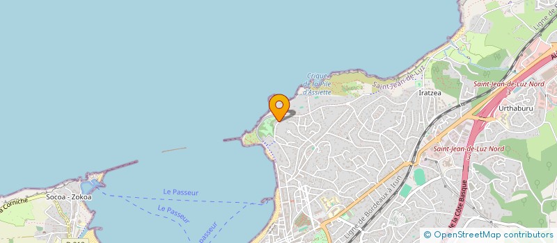 localisation de l'entreprise GARRAIALDE  SAINT-JEAN-DE-LUZ