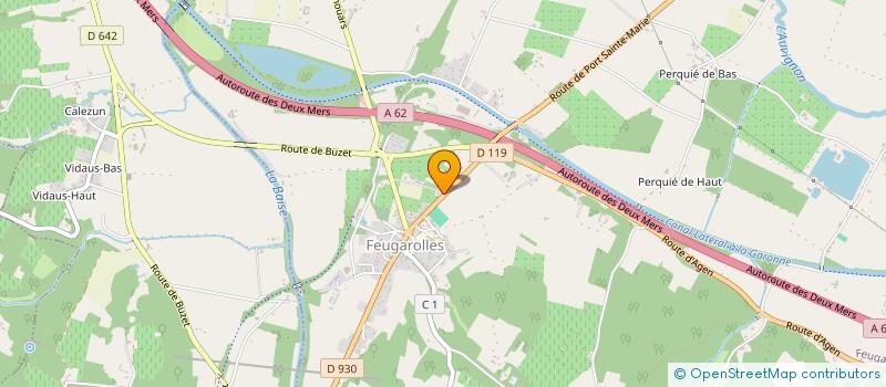 localisation de l'entreprise GARRAOMP  FEUGAROLLES