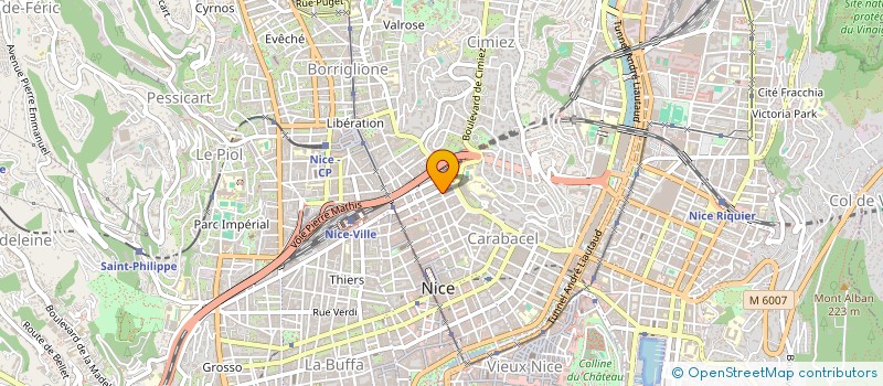 localisation de l'entreprise GARRAPIT ASSURANCES à NICE