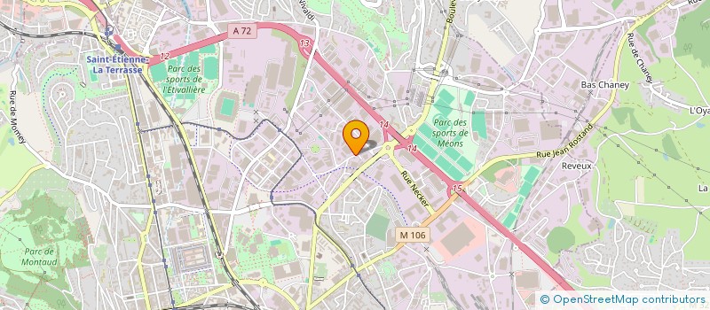 localisation de l'entreprise GARRAT TRAITEUR à SAINT-ETIENNE