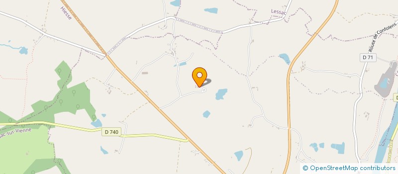 localisation de l'entreprise GARRAUD ANDRE ET GRANET JEAN-MARC  CONFOLENS