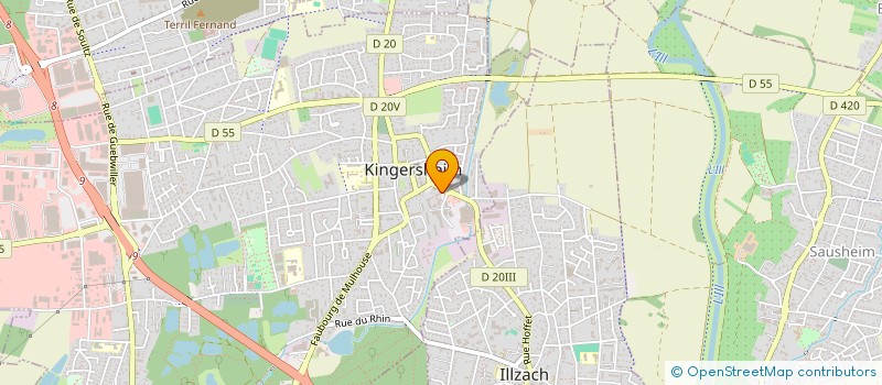 localisation de l'entreprise GARRE O RUFAS à KINGERSHEIM