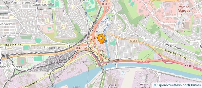 localisation de l'entreprise GARREAU INVESTISSEMENTS  HARFLEUR