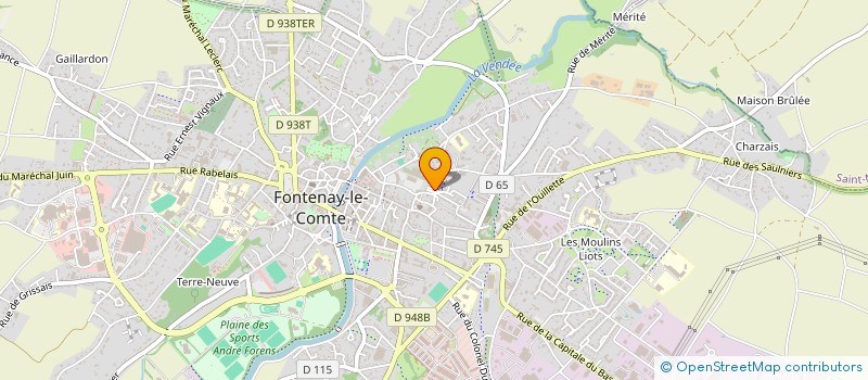 localisation de l'entreprise GARREAU LMNP  FONTENAY-LE-COMTE