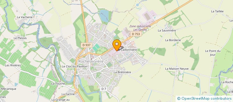 localisation de l'entreprise GARREAU MACONNERIE  ROCHESERVIERE