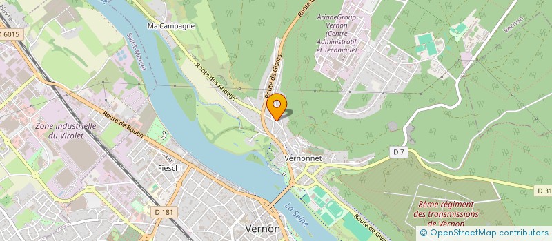 localisation de l'entreprise GARRI  VERNON