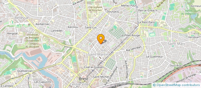 localisation de l'entreprise GARRICORP à BREST