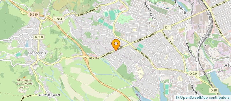 localisation de l'entreprise GARRIDO CHAUFFAGE  LE CREUSOT