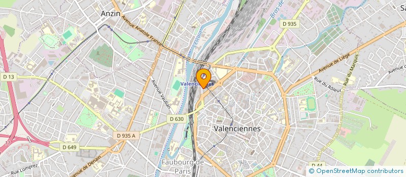localisation de l'entreprise GARRIGOU FEMININS à VALENCIENNES