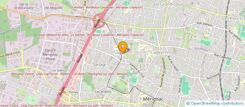 localisation de l'entreprise GARRIGOU SYLVAIN à MERIGNAC