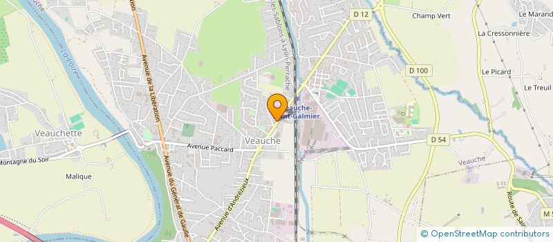 localisation de l'entreprise GARRIGUES à VEAUCHE