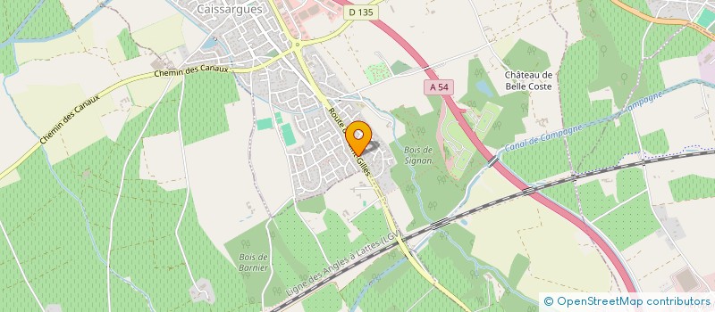 localisation de l'entreprise GARRIGUES AUTOMOBILE à CAISSARGUES