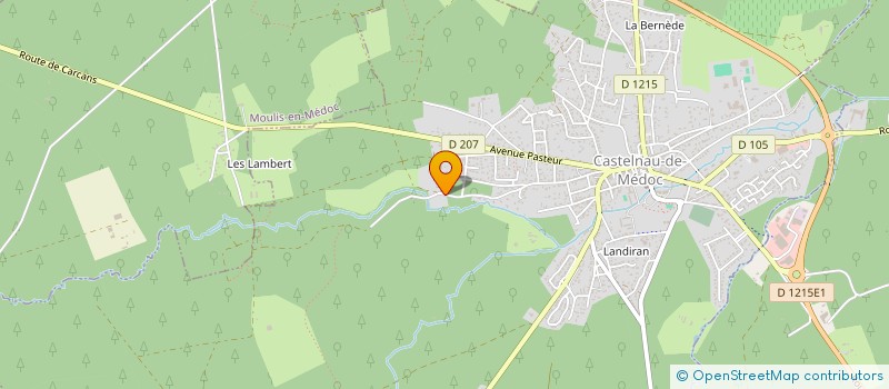 localisation de l'entreprise GARRIGUES CHARPENTE  CASTELNAU-DE-MEDOC