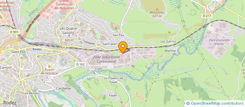 localisation de l'entreprise GARRIGUES - CHOUVY à ONET-LE-CHATEAU
