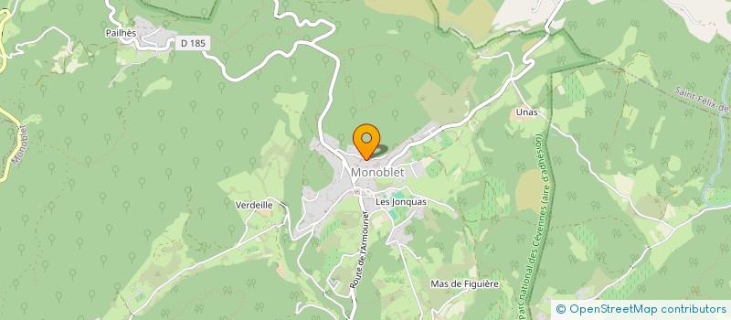 localisation de l'entreprise GARRIGUES ETANCHEITE  MONOBLET