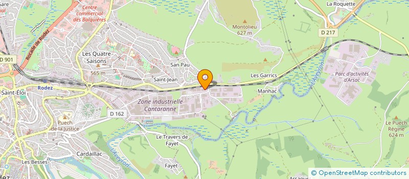 localisation de l'entreprise GARRIGUES FRERES à ONET-LE-CHATEAU