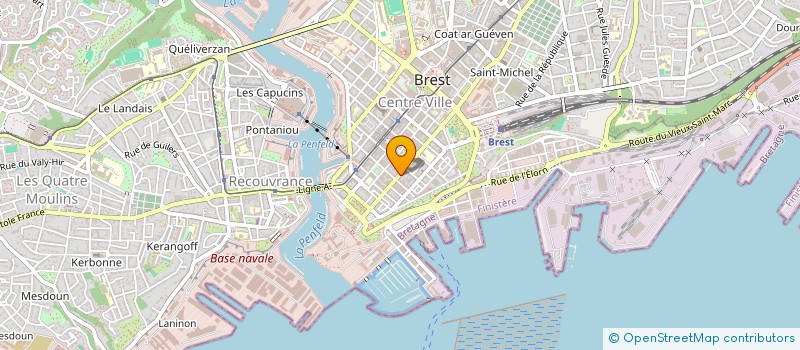 localisation de l'entreprise GARRIGUES KERHASCOET à BREST