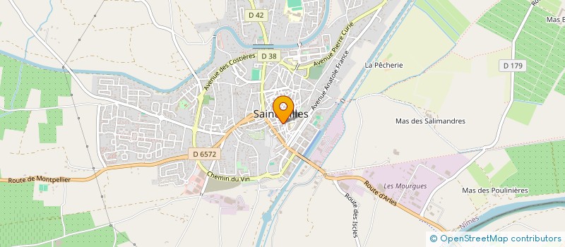 localisation de l'entreprise GARRIGUES PRESTATIONS à SAINT-GILLES