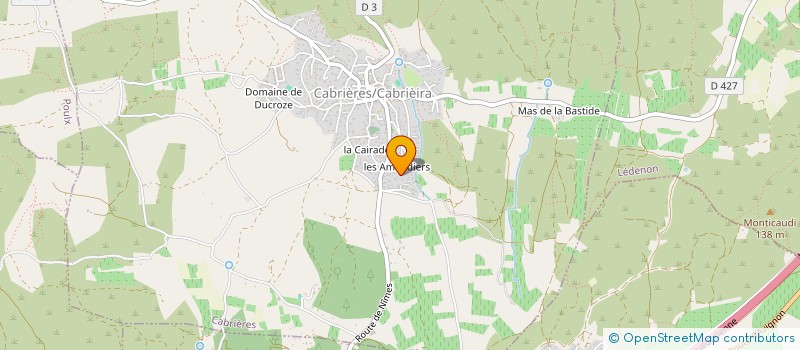 localisation de l'entreprise GARRIGUETTE  CABRIERES