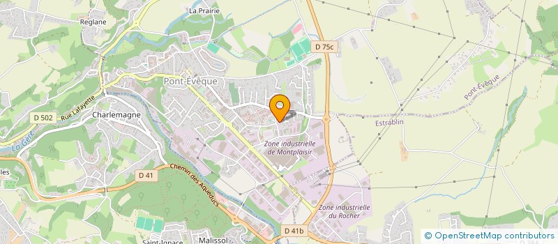 localisation de l'entreprise GARRIVIER-PAYAUD  PONT-EVEQUE