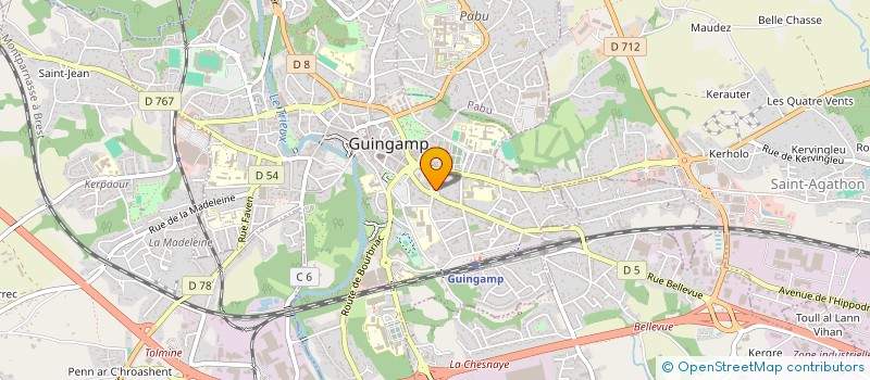 localisation de l'entreprise GARROMEDIA à GUINGAMP