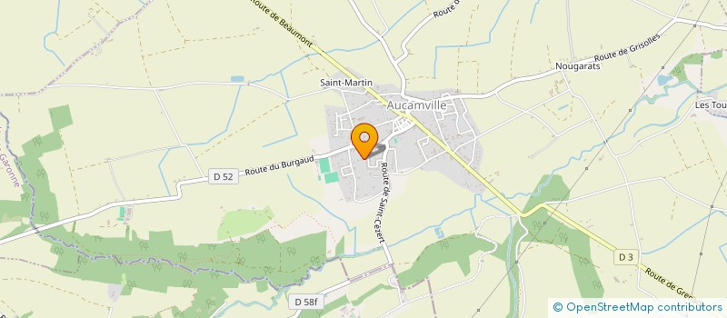 localisation de l'entreprise GARROS  AUCAMVILLE