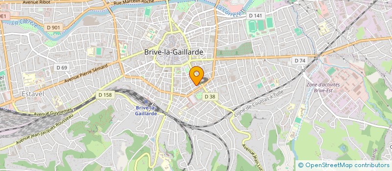 localisation de l'entreprise GARROS LMNP  BRIVE-LA-GAILLARDE